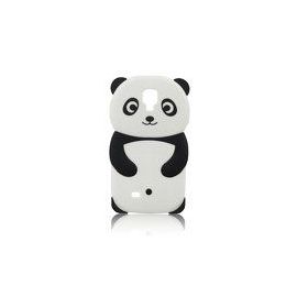 Custodia in silicone 3D - SAM I9500 Galaxy S4 Panda nera
